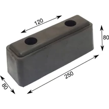Ütköző gumi 250 X 80 X 80
