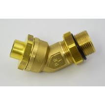 Könyök 45fok, külső m, hollander+gyorscs 8x1-M22*1,5mm