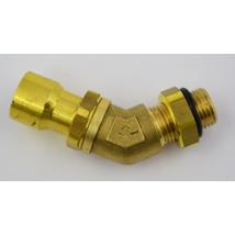 Könyök 45fok, külső m, hollander+gyorscs 12*1,5-M16*1,5mm