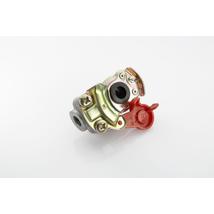 FEBI Pótkocsi levegő csatlakozó szelep nélküli piros 16x1,5mm (kutyafej)