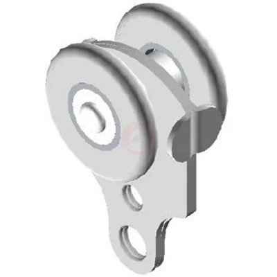 Ponyvagörgő egyes műanyag 44 mm