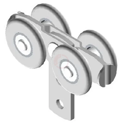 Ponyvagörgő dupla 44mm