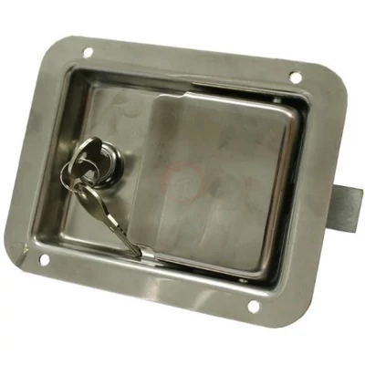 Zár oldalajtóhoz inox 108x140 zárral